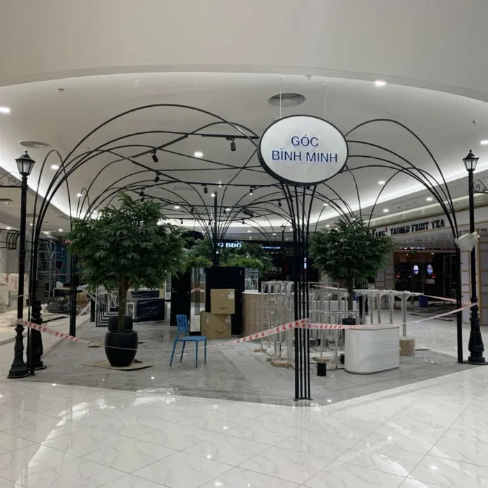 Sản phẩm khung thep trang tri quay hang cho sieu thi aeon — Công Ty TNHH Công Nghiệp và Thương Mại ASV — MST 0108328244