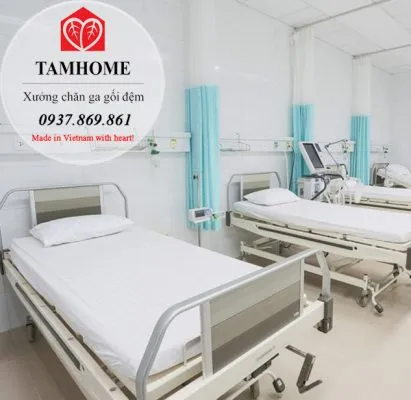 Sản phẩm bộ chăn ga y tế 3 411x400 — Công Ty TNHH TM Và SX Tamhome — MST 0108337714