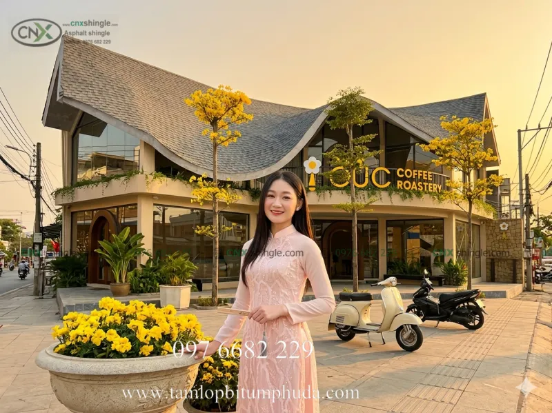 Sản phẩm ngoi bitum phu da la gi cau tao uu diem bao gia moi nhat — Ngói Bitum Phủ Đá - Công Ty TNHH Đầu Tư Và Sản Xuất Công Nghệ Xanh — MST 0108349452