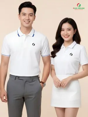 Sản phẩm dong phuc doanh nghiep mau trang phoi co det xanh 1 300x400 — Công Ty TNHH Đầu Tư Thương Mại An Nhiên — MST 0108357439