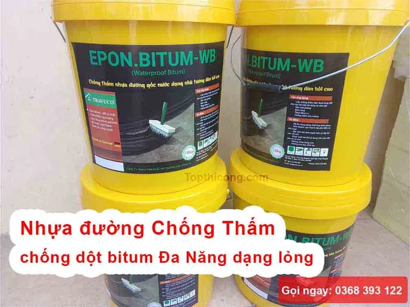 Sản phẩm Nhua duong Chong Tham chong dot bitum Da Nang dang long — Công Ty TNHH Sản Xuất Và Thương Mại Trần Vũ — MST 0108370197