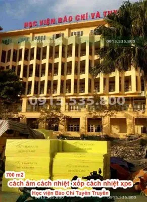 Sản phẩm 700 m2 Tuong cach am xop xps xop cach nhiet Hoc vien Bao Chi Tuyen Truyen 291x400 — Công Ty TNHH Sản Xuất Và Thương Mại Trần Vũ — MST 0108370197