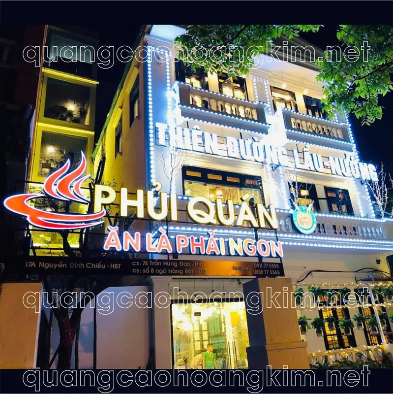 Sản phẩm bang hieu chu noi khung sat dan nan 1 — Quảng Cáo Hoàng Kim - Công Ty TNHH Quảng Cáo Thương Mại Và In Hoàng Kim — MST 0108383693