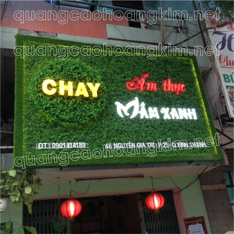 Sản phẩm bang hieu co nhan tao 1 — Quảng Cáo Hoàng Kim - Công Ty TNHH Quảng Cáo Thương Mại Và In Hoàng Kim — MST 0108383693