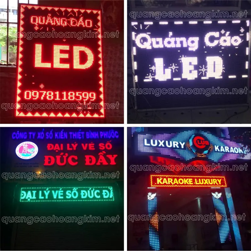 Sản phẩm bien led ma tran 1 mau 1 — Quảng Cáo Hoàng Kim - Công Ty TNHH Quảng Cáo Thương Mại Và In Hoàng Kim — MST 0108383693