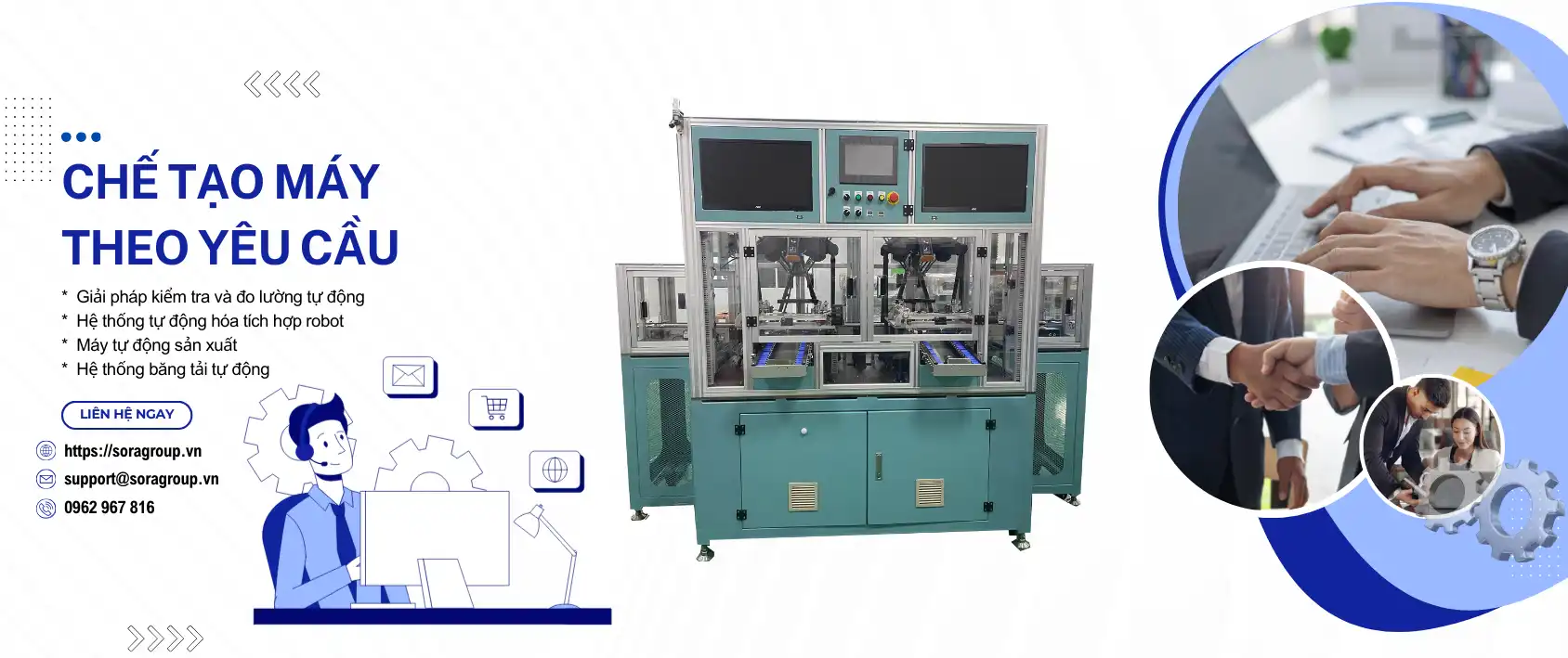 Sản phẩm Baner web sora 2 — Công Ty Cổ Phần Chế Tạo Máy Sora — MST 0108407305