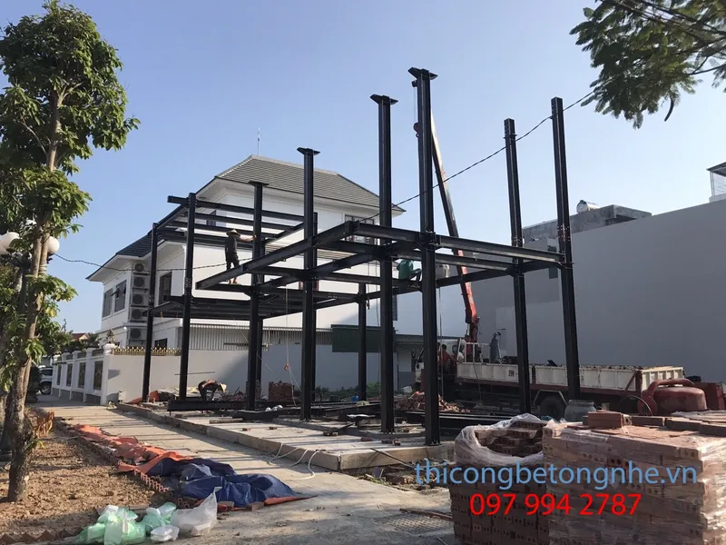 Sản phẩm nha pho khung thep 3 tang — Công Ty TNHH Xây Dựng Cường Panel — MST 0108496425
