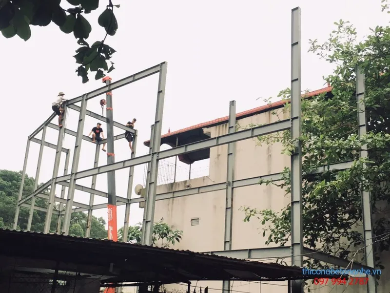 Sản phẩm thi cong nha khung thep dan dung 1067x800 — Công Ty TNHH Xây Dựng Cường Panel — MST 0108496425