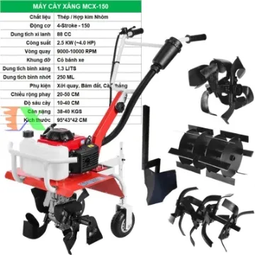 Sản phẩm 0038681_may cay chay xang 4 ky mcx 150 may xoi dat da nang may nong nghiep_360 — Công Ty TNHH Đầu Tư Thương Mại Và Công Nghệ Tháp Xanh — MST 0108528074