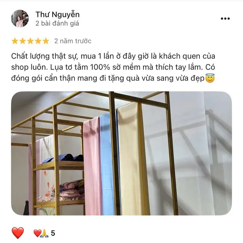 Sản phẩm review google maps sensilk thu nguyen — Công Ty CP Sen Silk Việt Nam — MST 0108531824