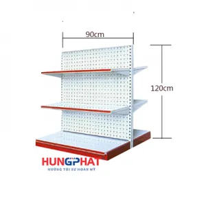 Sản phẩm ke sieu thi doi duc lo 90cm 120cm 300x300 — Công Ty Cổ Phần Phát Triển Đầu Tư Nội Thất Hưng Phát — MST 0108533490