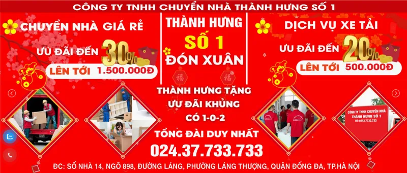 Sản phẩm xe tai thanh hung — Công Ty TNHH Chuyển Nhà Thành Hưng Số 1 — MST 0108555889