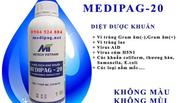 Sản phẩm dung dich khu khuan medipag 20 b 585x340 — Công Ty TNHH Sản Xuất Và Thương Mại MEDIPAG Việt Nam — MST 0108597896