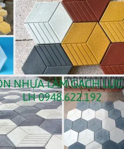 Sản phẩm khuôn gạch lục giác 3D 247x296 — Hạt Nhựa Hương Sơn - Công Ty TNHH Sản Xuất Thương Mại Và Xây Dựng Hương Sơn — MST 0108631089