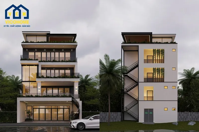 Sản phẩm thiet ke nha 5 tang hien dai chu thuy phu xuyen 1 — Thiết Kế Xây Dựng - Công Ty CP Kiến Trúc Xây Dựng Và Đầu Tư Vicohome — MST 0108633470