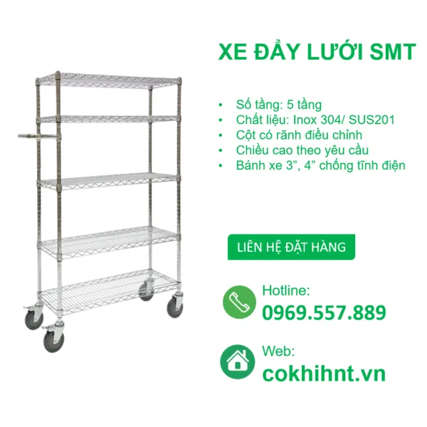 Sản phẩm xe day smt 5 tang 2 600x600 — Băng Tải HNT - Công Ty TNHH Kỹ Thuật Công Nghệ HNT — MST 0108659084