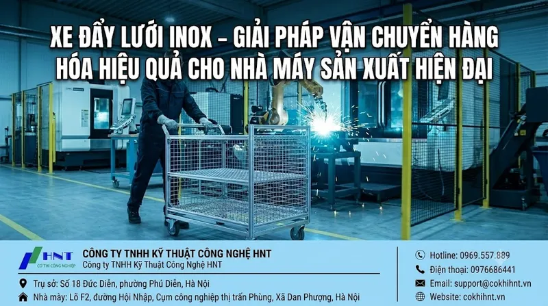 Sản phẩm xe day luoi inox 3 — Băng Tải HNT - Công Ty TNHH Kỹ Thuật Công Nghệ HNT — MST 0108659084