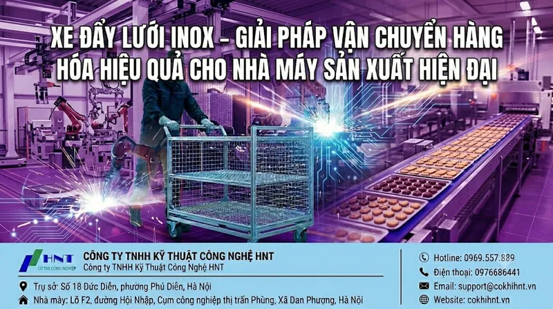 Sản phẩm xe day luoi inox 6 — Băng Tải HNT - Công Ty TNHH Kỹ Thuật Công Nghệ HNT — MST 0108659084