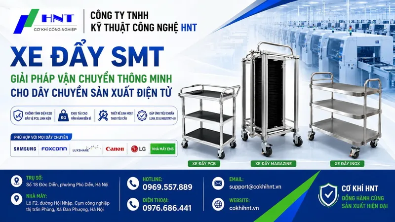 Sản phẩm xe day smt 1 1400x788 — Băng Tải HNT - Công Ty TNHH Kỹ Thuật Công Nghệ HNT — MST 0108659084