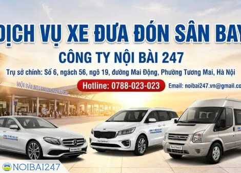 Sản phẩm xe dua don san bay 365 470x338 — Công Ty CP Thương Mại Và Dịch Vụ Vận Tải Du Lịch Nội Bài 247 — MST 0108701829