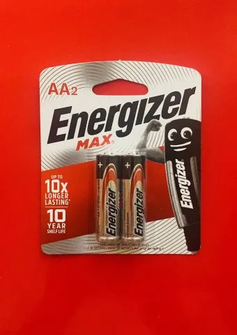 Sản phẩm pin tiểu AA Energizer vỉ 2 viên 1 340x480 — Pin Số 1 - Công Ty TNHH Sản Xuất Thương Mại Thạch Anh — MST 0108715148
