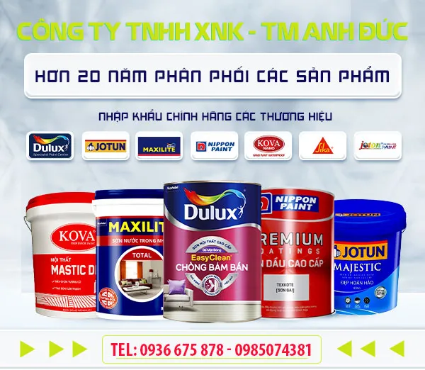 Sản phẩm gioi thieu sp — Sơn Nước Anh Đức - CN Công Ty TNHH Xuất Nhập Khẩu Và Thương Mại Anh Đức — MST 0108730650