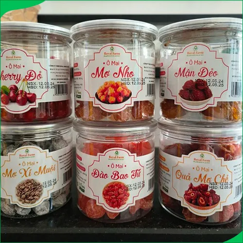 Sản phẩm o mai mo nho — Hạt Dinh Dưỡng Royal Farm - Công Ty TNHH Royal Farm Hà Nội — MST 0108746587
