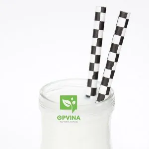 Sản phẩm paper straws black white caro product gpvina 2 300x300 — Công Ty CP Sản Xuất GP Vina — MST 0108766495