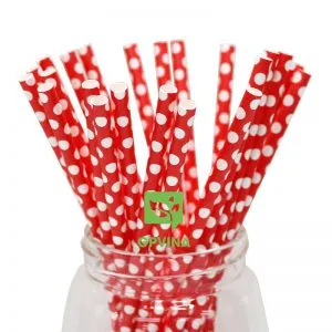 Sản phẩm paper straws red white dot product gpvina 300x300 — Công Ty CP Sản Xuất GP Vina — MST 0108766495