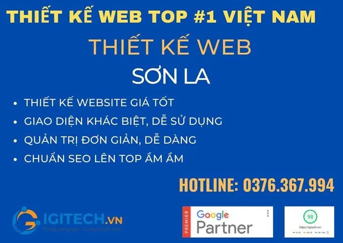 Sản phẩm thiet ke web son la — Thiết Kế Website IGITECH - Công Ty Cổ Phần Giải Pháp Và Phát Triển IGITECH — MST 0108786910