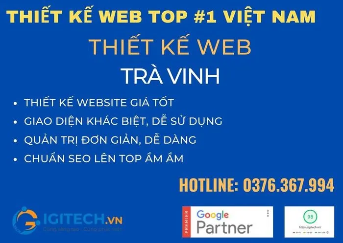 Sản phẩm thiet ke web tra vinh — Thiết Kế Website IGITECH - Công Ty Cổ Phần Giải Pháp Và Phát Triển IGITECH — MST 0108786910