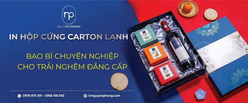 Sản phẩm in hop cung carton lanh bao bi qua tang cao cap nguyen phong — Công Ty TNHH Sản Xuất Và Thương Mại Nguyên Phong — MST 0108837932