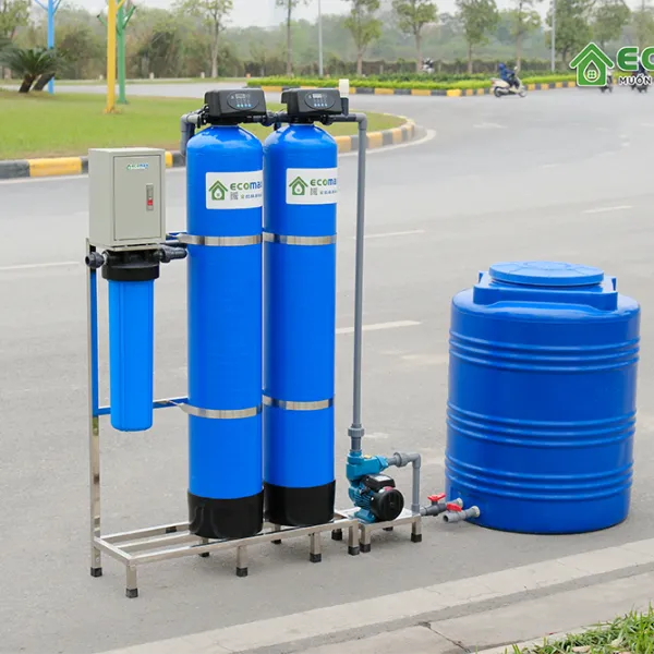 Sản phẩm may loc nuoc gieng khoan gia dinh xu ly phen sat ECOMAX 3 cap loc tu dong rua 600x600 — Công Ty TNHH TM SX ECOMAX — MST 0108857174