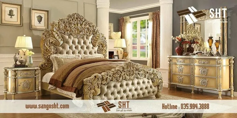 Sản phẩm giuong ngu cao cap phong cach hoang gia min — Công Ty Cổ Phần Gỗ Tự Nhiên SHT — MST 0108882685