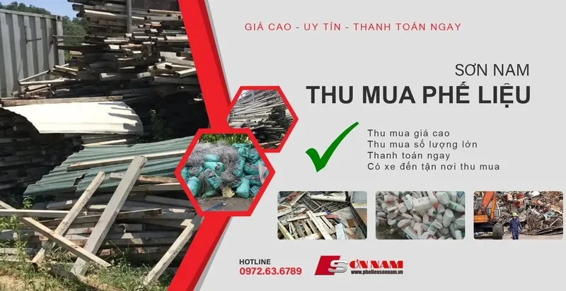 Sản phẩm thu mua phe lieu min 1 — Công Ty TNHH Môi Trường Sơn Nam — MST 0108898974