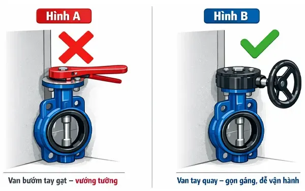 Sản phẩm so sanh khong gian lap dat van buom tay gat va tay quay 1 — Công Ty Cổ Phần Thương Mại Dịch Vụ Và Xuất Nhập Khẩu Bách Hợp — MST 0108907273