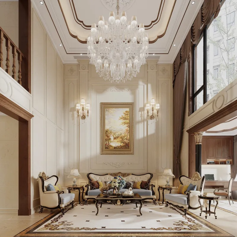 Sản phẩm the classica villa 880m2 phong khach 19 — Chi Nhánh Công Ty TNHH Xây Dựng Và Thương Mại Phúc Minh Dũng — MST 0108907410