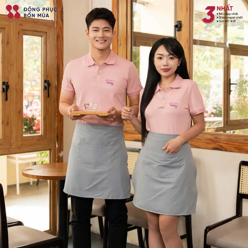 Sản phẩm ao dong phuc mau hong phan cho tiem banh — Công Ty TNHH Sản Xuất Và Thương Mại Thời Trang Nam Phương — MST 0108920073