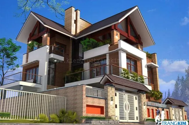 Sản phẩm phoi canh kien truc biet thu tai nghe an v1 650x430 — Công Ty TNHH Tư Vấn Kiến Trúc Và Đầu Tư Xây Dựng Trang Kim — MST 0108930258