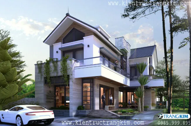 Sản phẩm phoi canh thiet ke biet thu mai thai 2 tang 1 tum v1 650x430 — Công Ty TNHH Tư Vấn Kiến Trúc Và Đầu Tư Xây Dựng Trang Kim — MST 0108930258