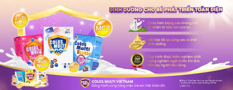 Sản phẩm dinh duong toan dien — Công Ty TNHH Mẹ Và Bé Colos Multi — MST 0108998143