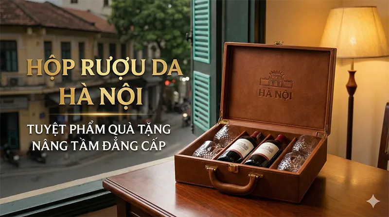 Sản phẩm hop ruou da ha noi tuyet pham qua tang nang tam dang cap — Công Ty TNHH Dịch Vụ Sản Xuất Và Thương Mại An Huy — MST 0108999330