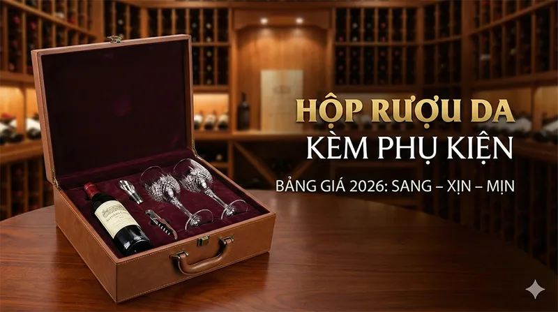 Sản phẩm hop ruou da kem phu kien bang gia 2026 sang xin min — Công Ty TNHH Dịch Vụ Sản Xuất Và Thương Mại An Huy — MST 0108999330
