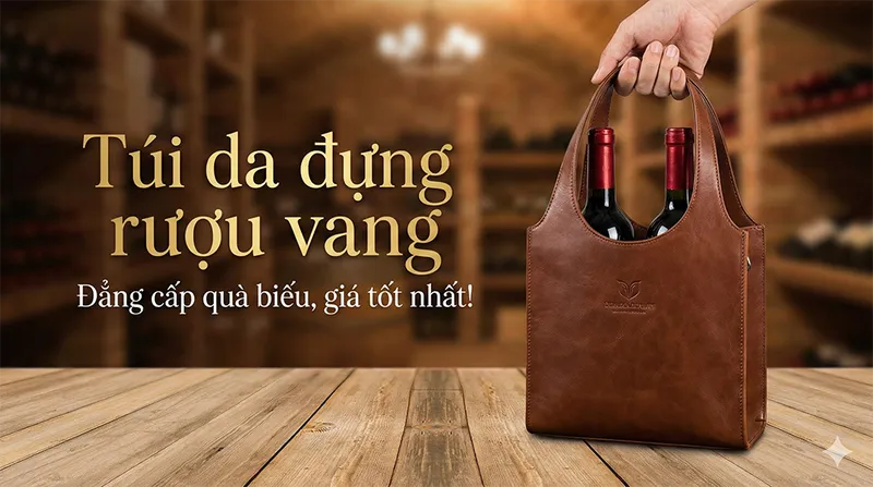 Sản phẩm tui da dung ruou vang dang cap qua bieu gia tot nhat — Công Ty TNHH Dịch Vụ Sản Xuất Và Thương Mại An Huy — MST 0108999330