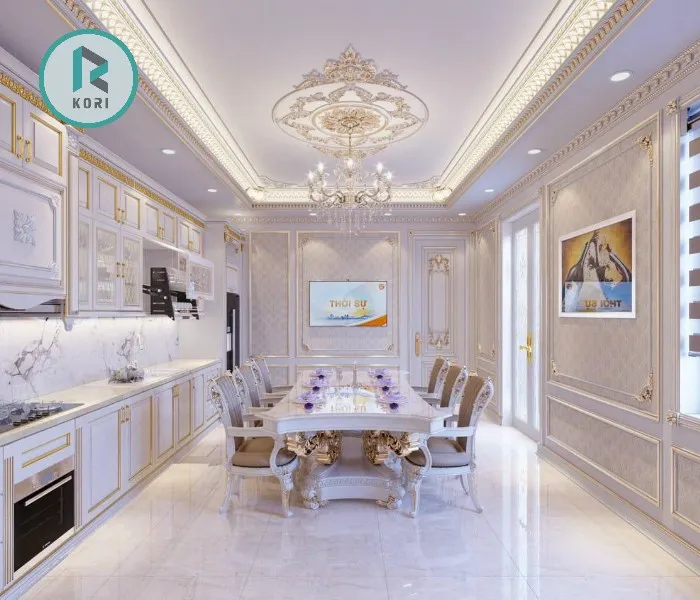 Sản phẩm mau hoan thien phao chi tron phong khach dep — Công Ty TNHH Kinh Doanh Trang Trí Nội Thất Kori — MST 0109061794