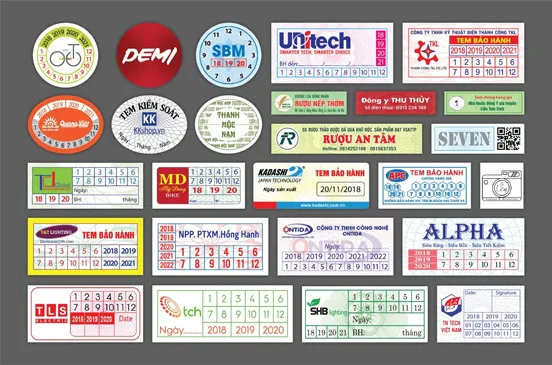 Sản phẩm mau tem bao hanh decal vo — In ấn Thịnh Phát - Công Ty TNHH Thương Mại Và Dịch Vụ In Thịnh Phát — MST 0109088926