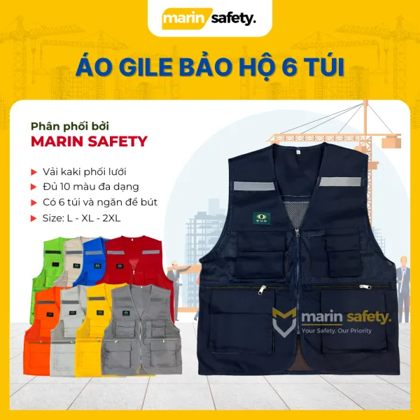 Sản phẩm Ao gile bao ho 6 tui 600x600 — Công Ty TNHH Marin Việt Nam — MST 0109095994