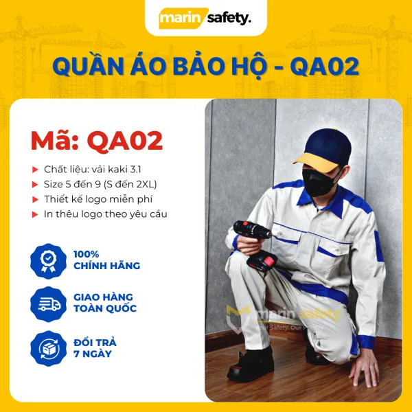 Sản phẩm Quan ao bao ho lao dong Ma QA02 600x600 — Công Ty TNHH Marin Việt Nam — MST 0109095994