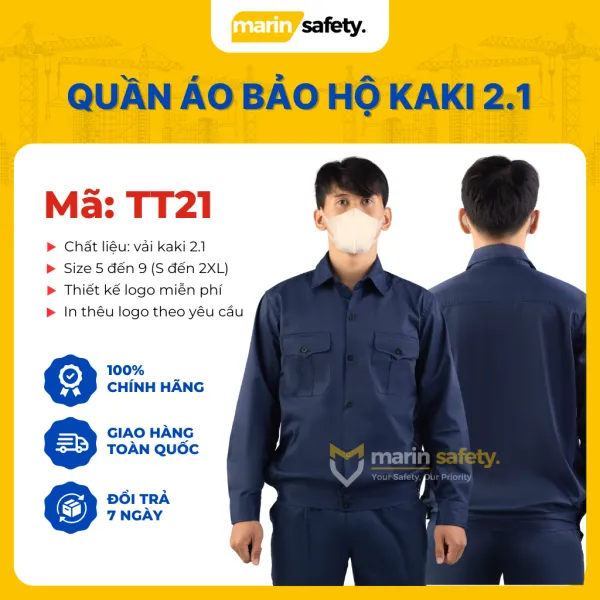Sản phẩm Quan ao bao ho lao dong thuong hieu AGOTA TT21 vai kaki 21 mau tim than dong phuc cho cong nhan ky su nganh nghe 600x600 — Công Ty TNHH Marin Việt Nam — MST 0109095994