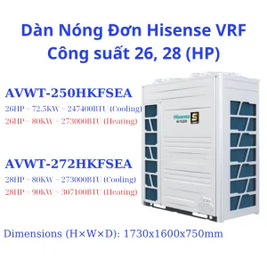 Sản phẩm Dan Nong Don Hisense VRF Cong suat 26 28 HP 300x300 — Thông Gió VINAMEED Việt Nam - Công Ty TNHH VINAMEED Việt Nam — MST 0109113636